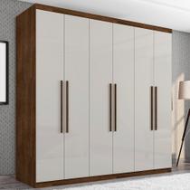 Guarda Roupa Casal Paris Seis Portas Malbec Off White Guarda Roupa Casal Paris Seis Portas Malbec Off White