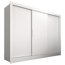 Guarda Roupa Casal Paula 3 Pts 2 Gav Lateral Branco