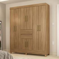 Guarda Roupa Casal Pequim 8 Portas Amêndola - Mercado dos Móveis