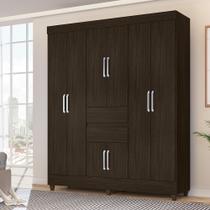 Guarda Roupa Casal Pequim 8 Portas Café Touch Mercado dos Móveis