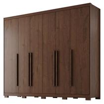 Guarda Roupa Casal Platinium 6 Portas 6 Gavetas Jacarandá Fosco - Zanzini Guarda Roupa Casal Platinium 6 Portas 6 Gavetas Jacarandá Fosco - Zanzini