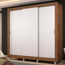 Guarda Roupa Casal Plus 3 Portas de Correr 4 Gavetas