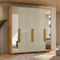 Guarda-Roupa Casal Portinari Ripado 6 Portas 4 Gavetas 2 Portas C/ Espelho - 7 Decor Guarda-Roupa Casal Portinari Ripado 6 Portas 4 Gavetas 2 Portas C/ Espelho - 7 Decor