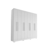 Guarda Roupa Casal Porto 8 Portas 4 Gavetas Branco Tx - Aramóveis