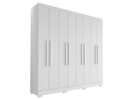 Guarda Roupa Casal Porto 8 Portas 4 Gavetas Branco Tx - Aramóveis