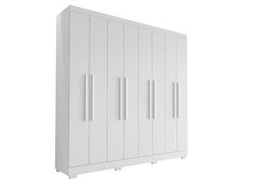 Guarda Roupa Casal Porto 8 Portas 4 Gavetas Branco Tx - Aramóveis