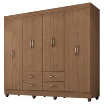 Guarda Roupa Casal Porto 8 Portas Carvalho Oak - Móveis Leão