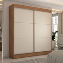 Guarda-Roupa Casal Portugal 2 Portas de Correr 3 Gavetas Cinamomo/Off White - Panorama Móveis Guarda-Roupa Casal Portugal 2 Portas de Correr 3 Gavetas Cinamomo/Off White - Panorama Móveis