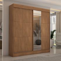 Guarda-Roupa Casal Portugal 2 Portas de Correr com Espelho 3 Gavetas Cinamomo - Panorama Móveis Guarda-Roupa Casal Portugal 2 Portas de Correr com Espelho 3 Gavetas Cinamomo - Panorama Móveis
