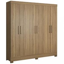 Guarda-Roupa Casal Prático 6 Portas 3 Gavetas Demóbile