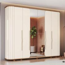 Guarda Roupa Casal Premium Ambiente 6 Portas Off White Nature Henn Guarda Roupa Casal Premium Ambiente 6 Portas Off White Nature Henn