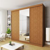 Guarda Roupa Casal Premium Evidence 205,9cm com Espelho 3 Portas 4 Gavetas Yescasa