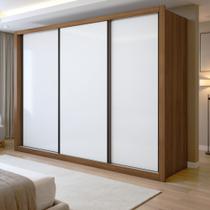 Guarda Roupa Casal Premium Liv 3 Portas de Correr e 6 Gavetas 242cm Yescasa