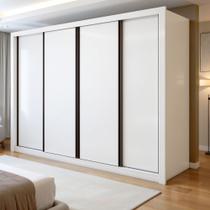 Guarda Roupa Casal Premium Liv 4 Portas de Correr e 4 Gavetas 279,3cm Yescasa