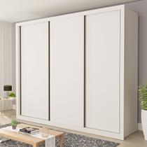 Guarda Roupa Casal Premium Nápoli 242cm 3 Portas 6 Gavetas Espresso Móveis