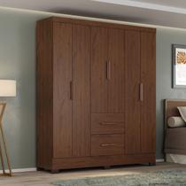 Guarda Roupa Casal Primordial Max 6 Portas de Bater 2 Gavetas Marrom/Jacaranda Guarda Roupa Casal Primordial Max 6 Portas de Bater 2 Gavetas Marrom/Jacaranda
