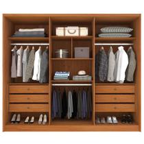Guarda Roupa Casal Realeza 6 Portas 6 Gavetas Cinamomo-off White 100% MDF Guarda Roupa Casal Realeza 6 Portas 6 Gavetas Cinamomo-off White 100% MDF