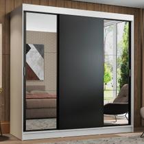 Guarda-roupa Casal Reno 3 Portas de Correr Espelhos Madesa
