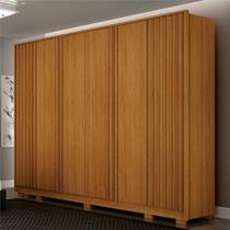 Guarda Roupa Casal Ripado 6 Portas 6 Gavetas 100% MDF Evo