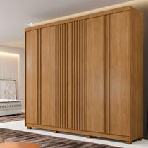 Guarda Roupa Casal Ripado 6 Portas com Pés Montreal Benetil