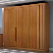 Guarda Roupa Casal Ripado 6 Portas Em MDF São Carlos Leifer Guarda Roupa Casal Ripado 6 Portas Em MDF São Carlos Leifer
