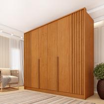 Guarda Roupa Casal Ripado 6 Portas Guarani Tcil