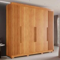 Guarda Roupa Casal Ripado com 6 Portas e 6 Gavetas Granada - Sallêto - Cinamomo Guarda Roupa Casal Ripado com 6 Portas e 6 Gavetas Granada - Sallêto - Cinamomo