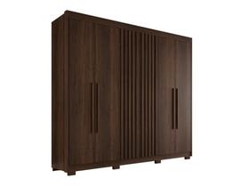 Guarda Roupa Casal Ripado com 6 Portas e 6 Gavetas Granada - Salleto