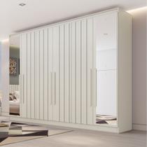 Guarda Roupa Casal Ripado com Espelho 6 Portas Em MDF Oxford Made Marcs Guarda Roupa Casal Ripado com Espelho 6 Portas Em MDF Oxford Made Marcs