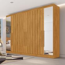 Guarda Roupa Casal Ripado com Espelho 6 Portas Em MDF Oxford Made Marcs Guarda Roupa Casal Ripado com Espelho 6 Portas Em MDF Oxford Made Marcs