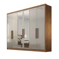 Guarda Roupa Casal Rizon 100% MDF 6 Portas 6 Gavetas Com Espelho Novo Horizonte Guarda Roupa Casal Rizon 100% MDF 6 Portas 6 Gavetas Com Espelho Novo Horizonte