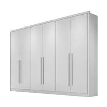 Guarda Roupa Casal Robust 100% MDF 6 Portas 8 Gavetas Branco