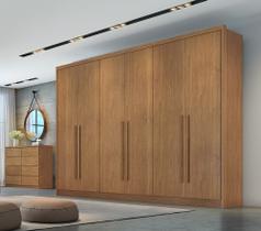 Guarda-Roupa Casal Robust Cumaru 6 Portas 8 Gavetas Novo Horizonte