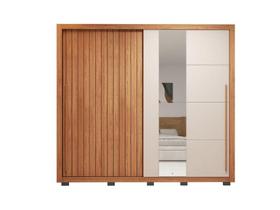 Guarda Roupa Casal Romanus 2 Portas com Espelho Caemmun