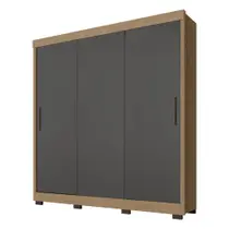 Guarda Roupa Casal Roupeiro Lion 3 Portas De Correr Quarto