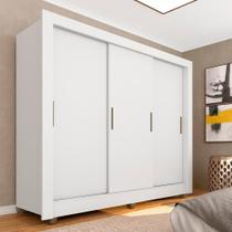 Guarda Roupa Casal Sem Gavetas Brenda Branco - Móveis Arapongas Guarda Roupa Casal Sem Gavetas Brenda Branco - Móveis Arapongas