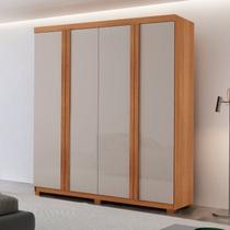 Guarda Roupa Casal Severo 100% MDF 4 Portas e 2 Gavetas com Pés Yescasa Guarda Roupa Casal Severo 100% MDF 4 Portas e 2 Gavetas com Pés Yescasa