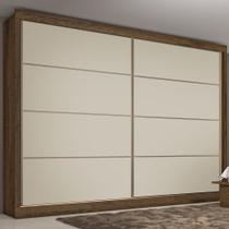 Guarda-Roupa Casal Sevilha 2 Portas 6 Gavetas 100% Mdf Brauna/Off White - Mademarques Guarda-Roupa Casal Sevilha 2 Portas 6 Gavetas 100% Mdf Brauna/Off White - Mademarques