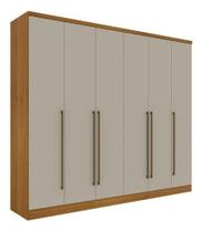 Guarda Roupa Casal Sevilla 6 Pt Cinamomo Off Mdp Móveis Tcil