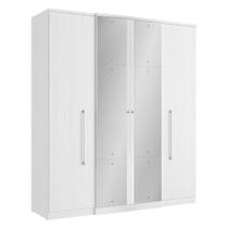 Guarda Roupa Casal Splendore Plus Glass 4 Portas Branco Acetinado - Thb