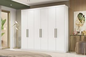 Guarda - Roupa Casal SUMATRA - 06 Portas - BRANCO