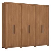 Guarda Roupa Casal Sumatra 6 Portas Amêndola com Pés - Demóbile