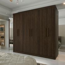 Guarda-Roupa Casal Supreme 6 Portas 4 Gavetas Capuccino Wood Guarda-Roupa Casal Supreme 6 Portas 4 Gavetas Capuccino Wood