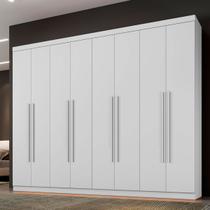 Guarda-Roupa Casal Taurus 8 Portas 4 Gavetas Branco - Pnr Móveis Guarda-Roupa Casal Taurus 8 Portas 4 Gavetas Branco - Pnr Móveis