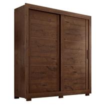 Guarda Roupa Casal Titanium 2 Portas 4 Gavetas Jacarandá Fosco - Zanzini