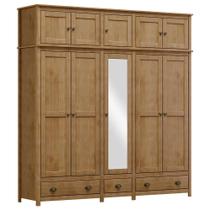 Guarda Roupa Casal Topázio 10 Portas e 3 Gavetas com Espelho - Finestra Móveis Guarda Roupa Casal Topázio 10 Portas e 3 Gavetas com Espelho - Finestra Móveis