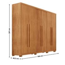 Guarda Roupa Casal Toronto 6 Portas 2 Gavetas Com Pés Moderna Naturalle Com Pés Guarda Roupa Casal Toronto 6 Portas 2 Gavetas Com Pés Moderna Naturalle Com Pés