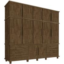 Guarda Roupa Casal Triplex 12 Portas 00103500 Malbec LPA