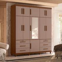 Guarda Roupa Casal Triton Plus Triplex da Albatroz Cinamomo Off white