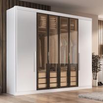 Guarda Roupa Casal Valencia 6 Portas 6 Gav C/ Vidro Reflecta Guarda Roupa Casal Valencia 6 Portas 6 Gav C/ Vidro Reflecta